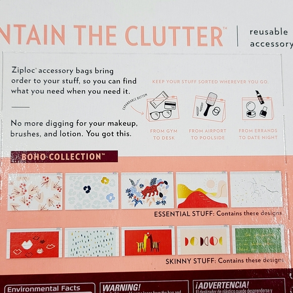 Ziploc Makeup and Accessory Bags 15-pack - Picture 2 of 2